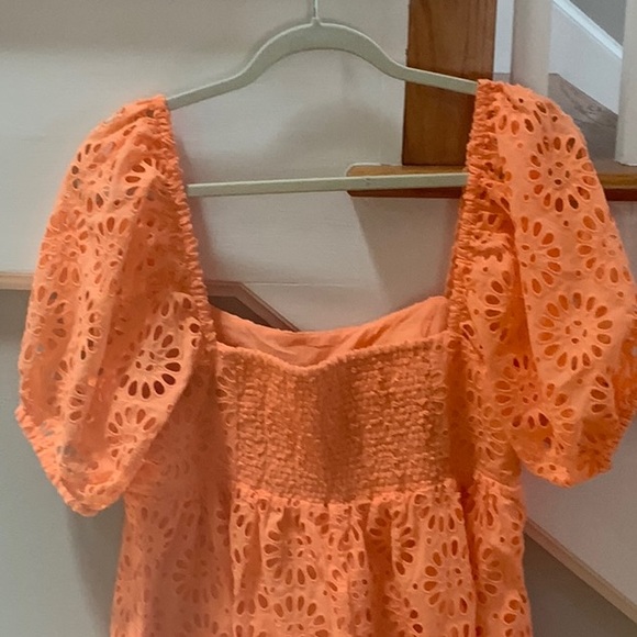 Precious orange Lilly Pulitzer baby doll dress size 10 - Picture 4 of 8